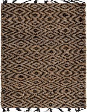Detail image of 1' 2 x 8'  Hand Woven Braided Jute Table Runner Rug