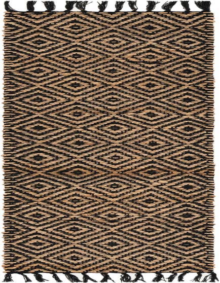 Detail image of 1' 2 x 5' 1  Hand Woven Braided Jute Table Runner Rug