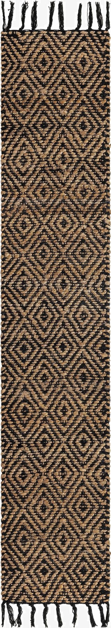 35cm x 185cm  Hand Woven Braided Jute Camino de mesa Alfombra