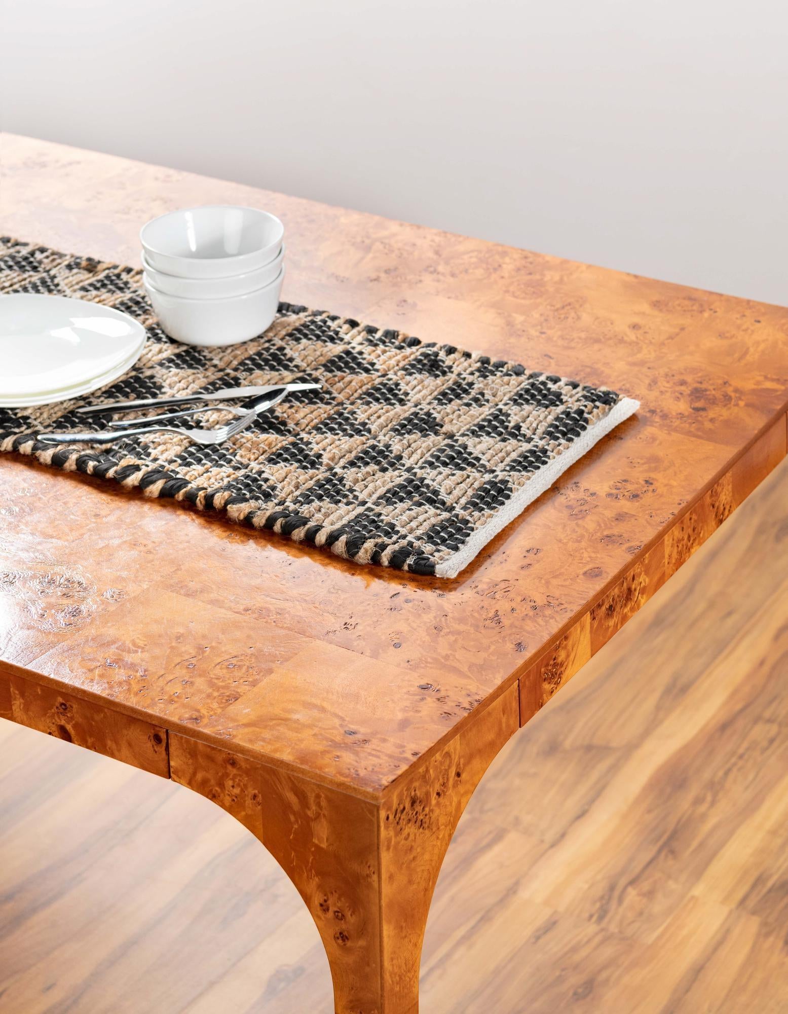 1' 2 x 6' 1 Hand Woven Chindi Jute Table Runner Rug