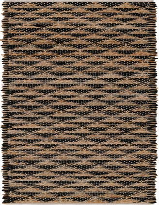 Detail image of 1' 2 x 8' Hand Woven Chindi Jute Table Runner Rug