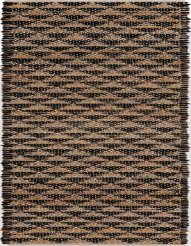 Detail image of 1' 2 x 10' Hand Woven Chindi Jute Table Runner Rug