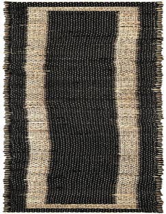 Detail image of 1' 2 x 10' Hand Woven Chindi Jute Table Runner Rug