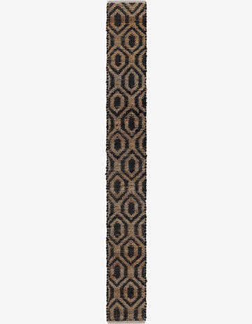 1' 2 x 10' Hand Woven Chindi Jute Table Runner Rug