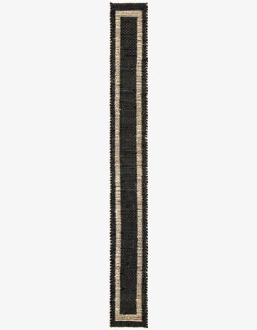 1' 2 x 10' Hand Woven Chindi Jute Table Runner Rug