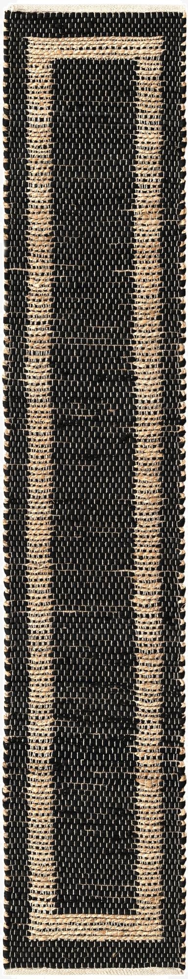 1' 2 x 8'  Hand Woven Chindi Jute Table Runner Rug