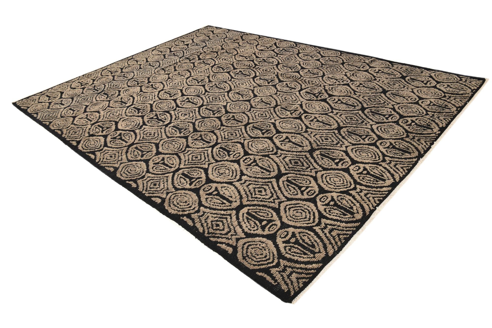 9' 3 x 12' Hand Knotted Darya Wool Rug