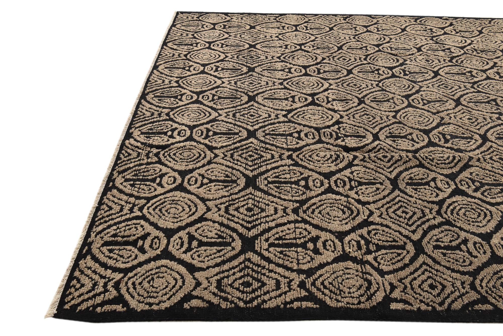 9' 3 x 12' Hand Knotted Darya Wool Rug