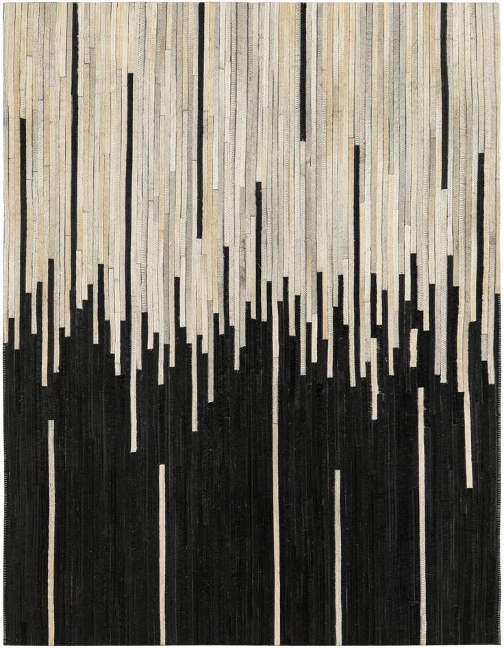 Detail image of 3' 1 x 5' 1 Cowhide Leather Rug