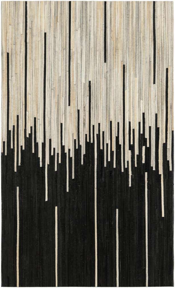 3' 1 x 5' 1 Cowhide Leather Rug