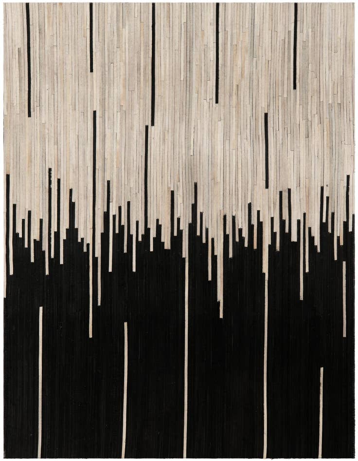 Detail image of 4' 1 x 6' 1 Cowhide Leather Rug