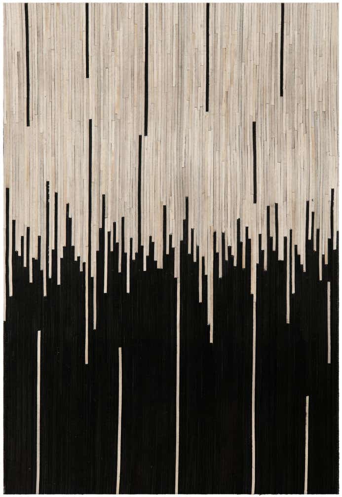 4' 1 x 6' 1 Cowhide Leather Rug