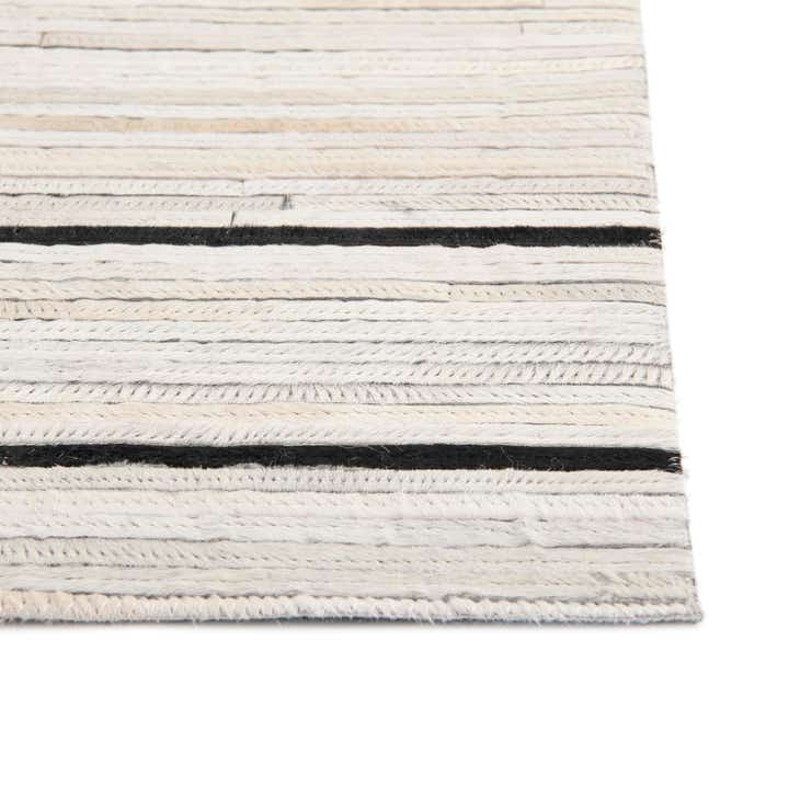 5' 3 x 8' Cowhide Leather Rug