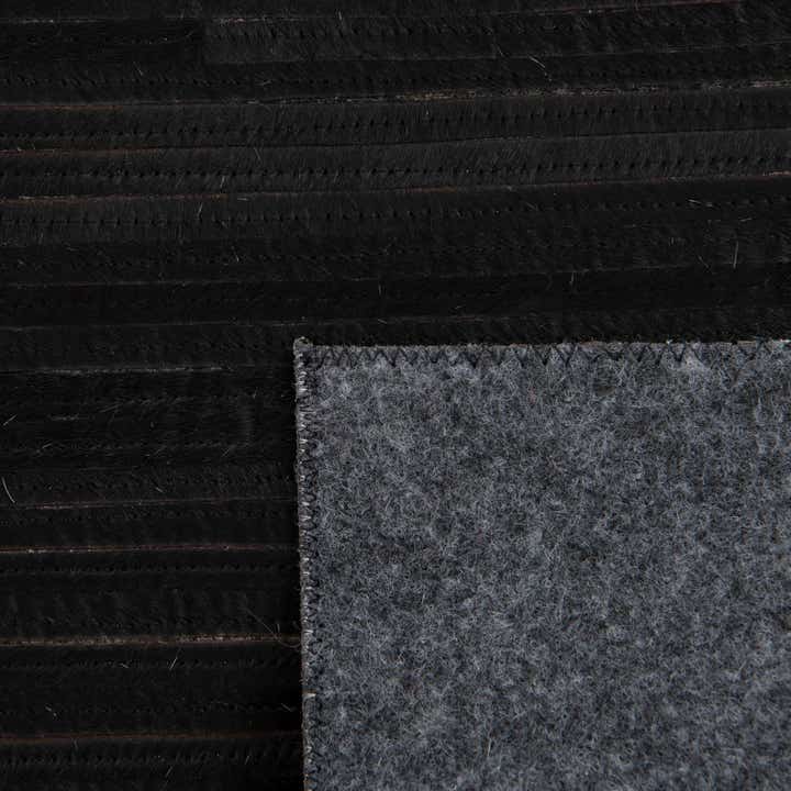 5' 3 x 8' Cowhide Leather Rug