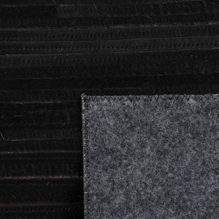 Detail image of 5' 3 x 8' Cowhide Leather Rug