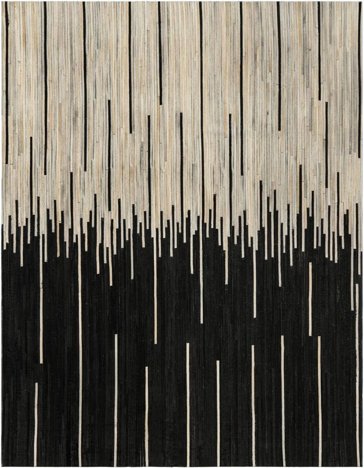 Detail image of 5' 3 x 8' Cowhide Leather Rug