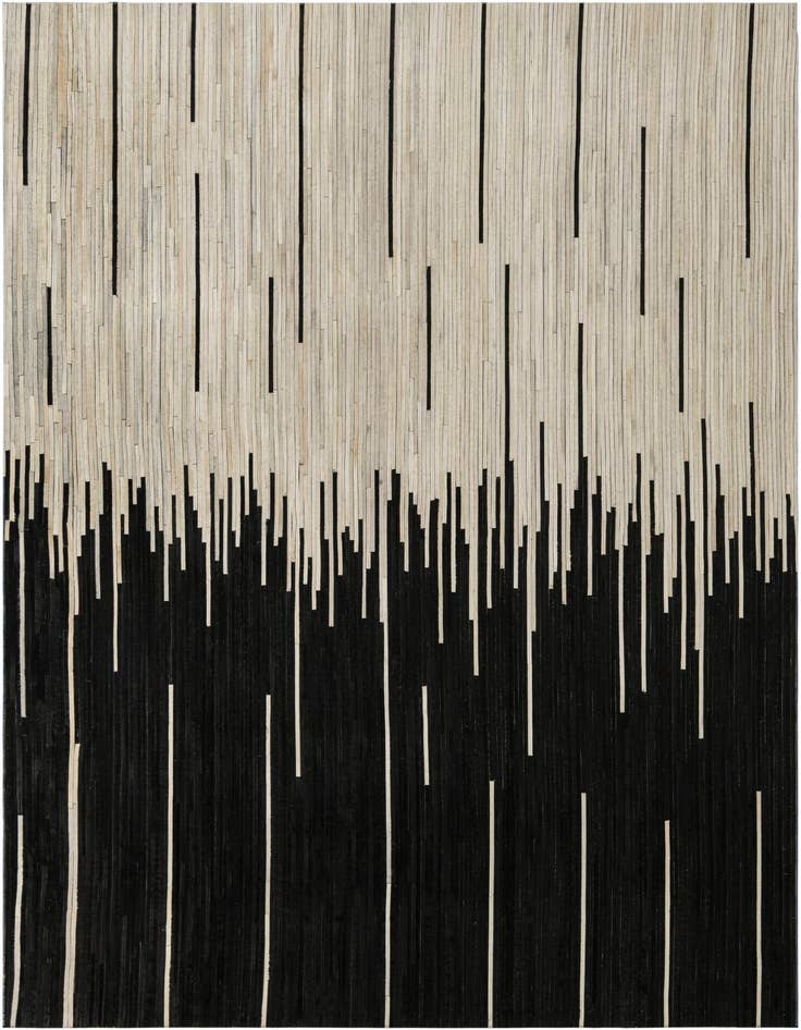 Detail image of 6' 1 x 9' Cowhide Leather Rug