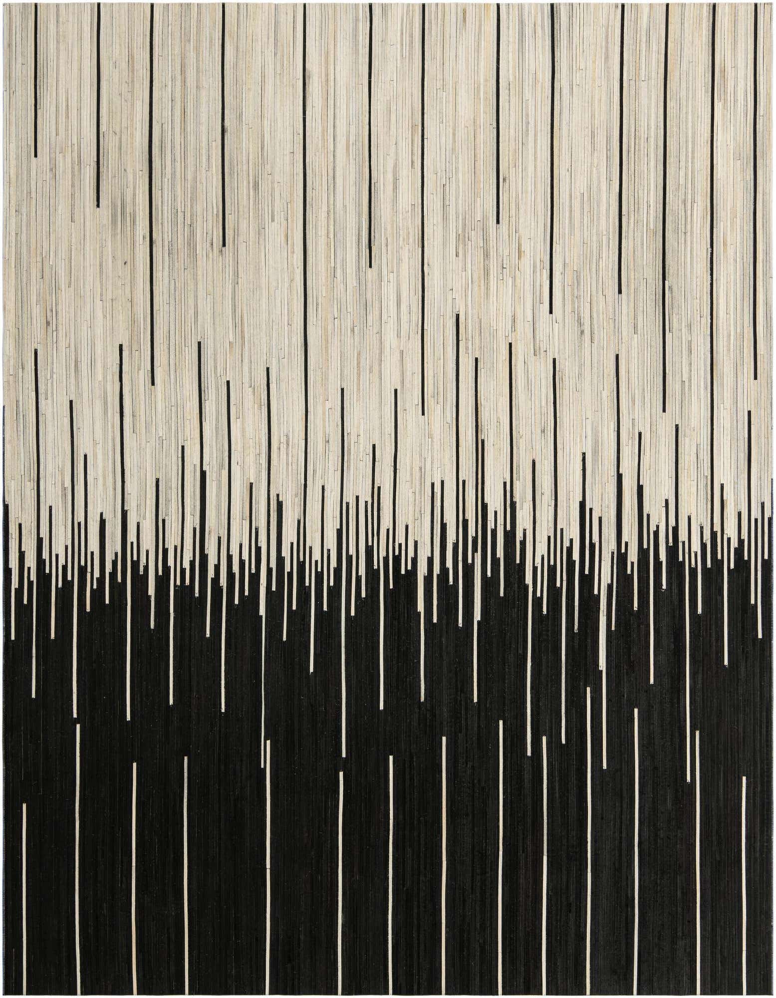 7' 10 x 10' Cowhide Leather Rug