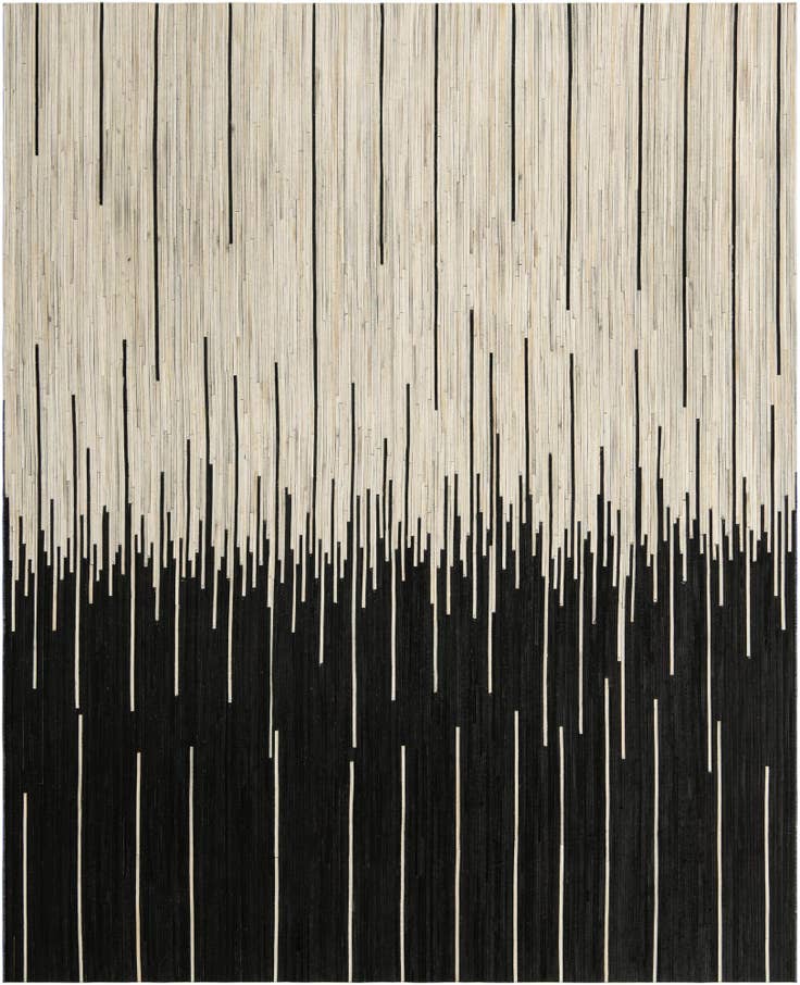 Detail image of 7' 10 x 10' Cowhide Leather Rug