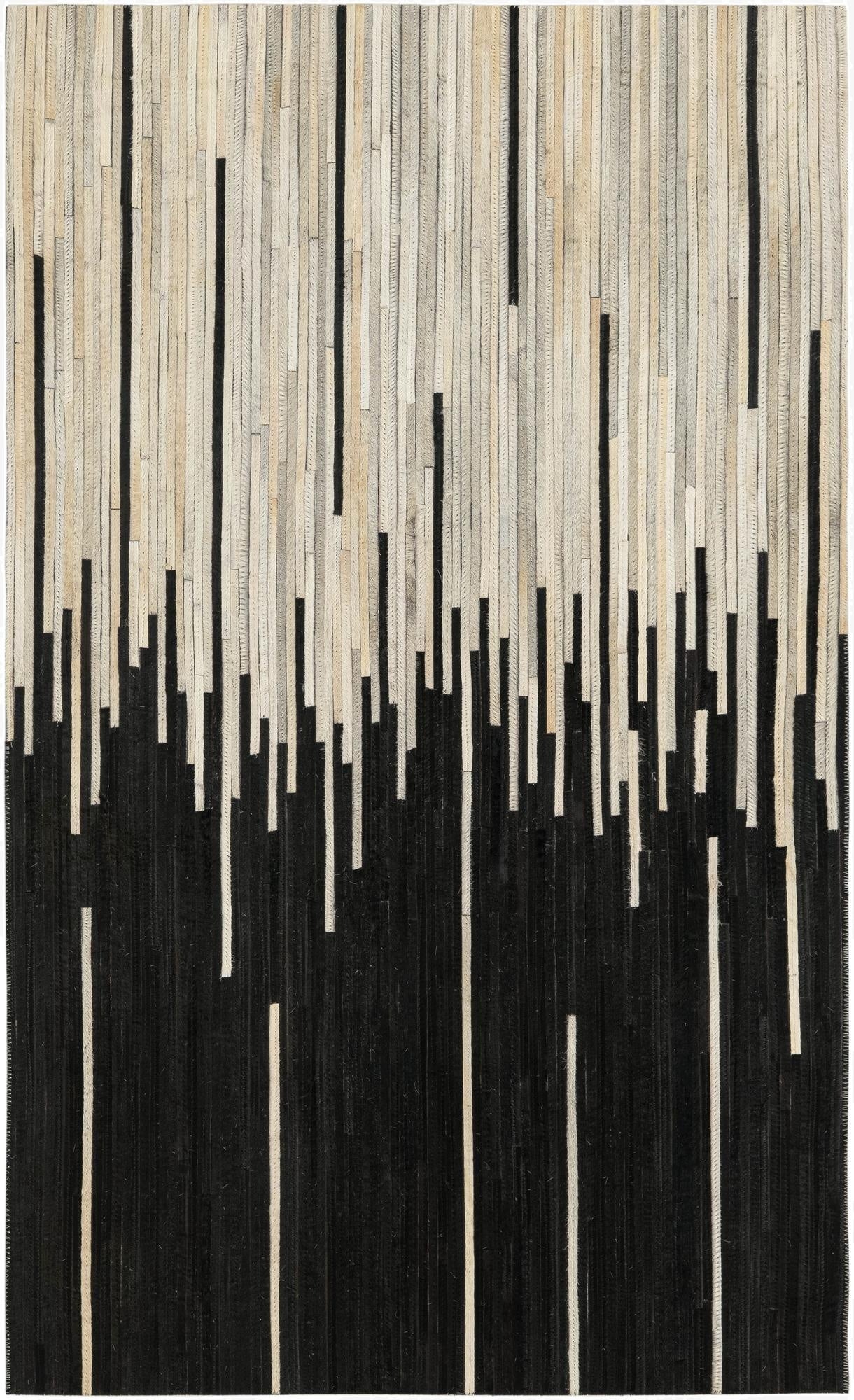 Primary image 3' 1 x 5' 1 Cowhide Leather Rug