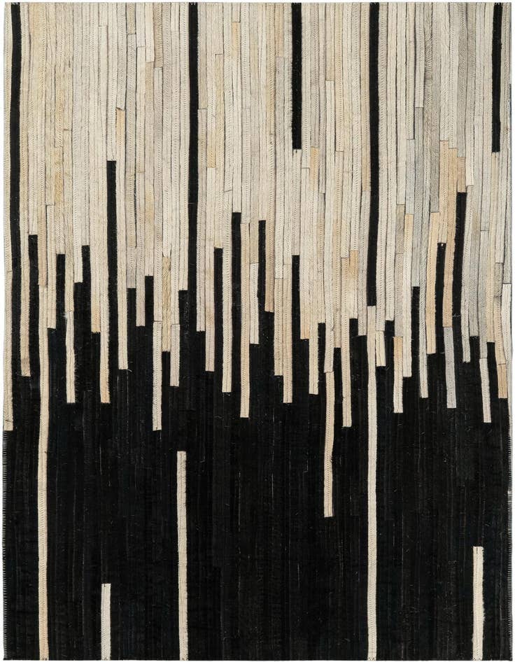 Detail image of 2' 2 x 4' 1 Cowhide Leather Runner Rug