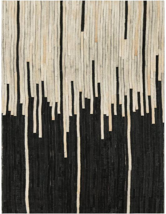 Detail image of 2' 2 x 8' Cowhide Leather Runner Rug