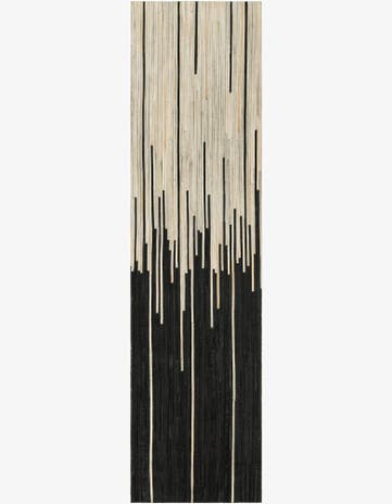 2' 2 x 8' Cowhide Leather Runner Rug