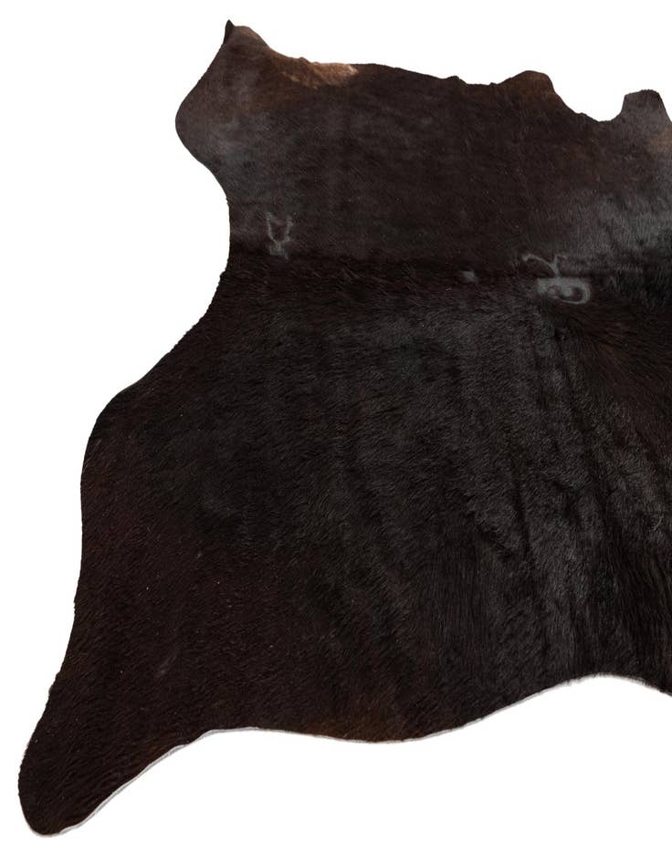 Detail image of 4' 5 x 5' 6 Cowhide Leather Freeform Rug
