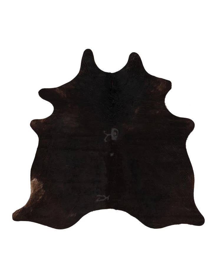 Detail image of 4' 5 x 5' 6 Cowhide Leather Freeform Rug