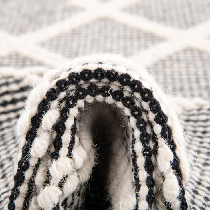 Detail image of Custom Blackberry anudado a mano Jill Zarin Dorset Alfombra