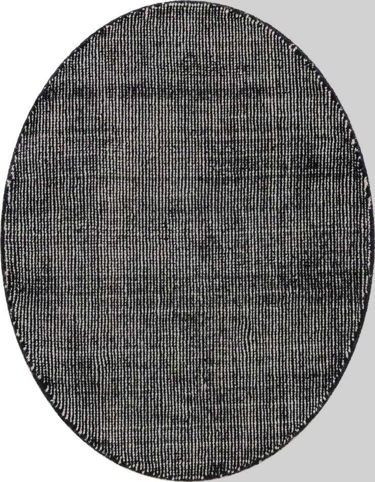 Detail image of 3' 1 x 3' 1 Hand Woven Jill Zarin English Manor Farmhouse Wool Round Rug