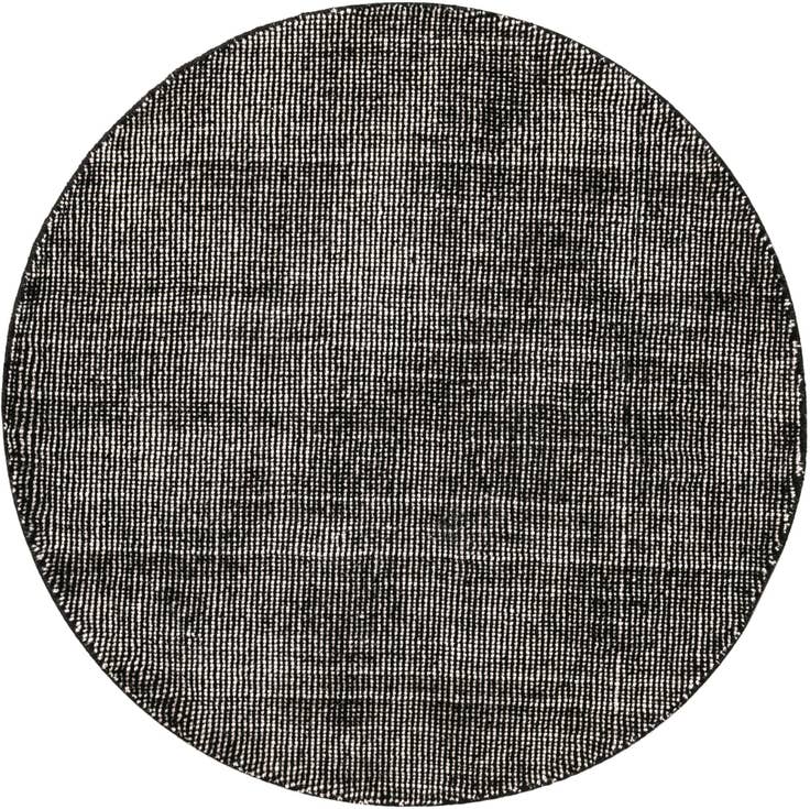Detail image of 5' 3 x 5' 3 Hand Woven Jill Zarin English Manor Farmhouse Wool Round Rug