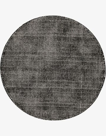 Blackberry Hand Woven Jill Zarin English Manor Farmhouse Wool Round Rug