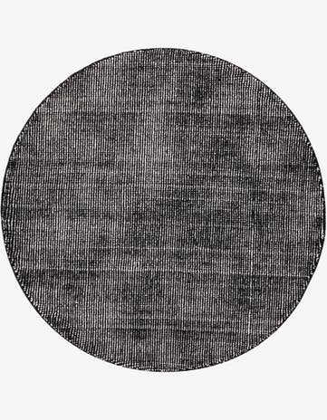 Blackberry Hand Woven Jill Zarin English Manor Farmhouse Wool Round Rug