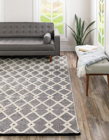 Blackberry Hand Knotted Jill Zarin Dorset Square Rug