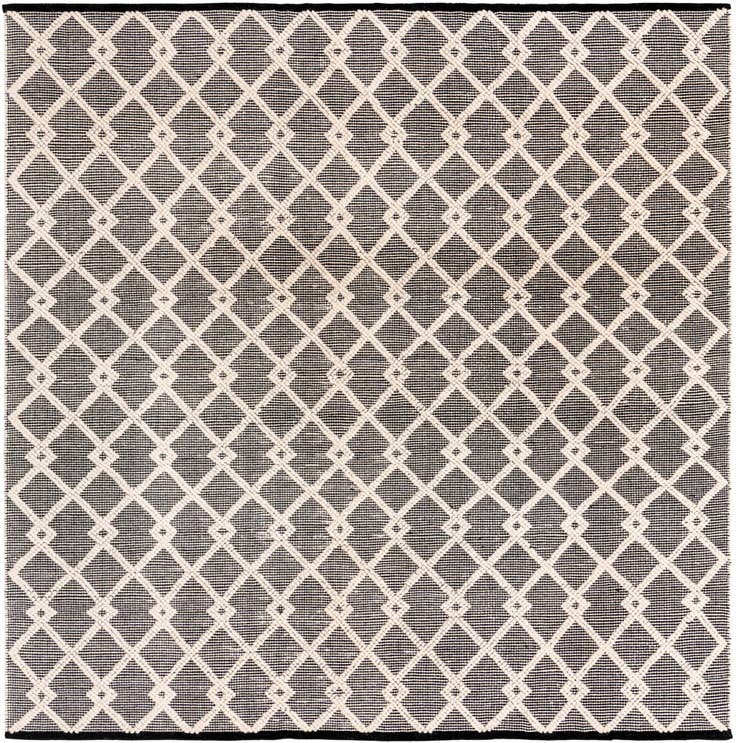 Vue détaillée : 245cm x 245cm Noué main Jill Zarin Dorset Tapis Carré