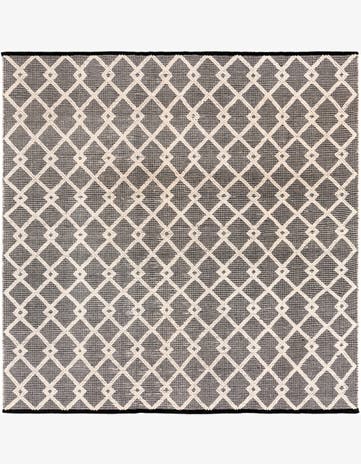 Blackberry Hand Knotted Jill Zarin Dorset Square Rug