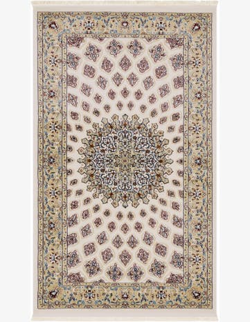 3' x 5' 3 Blakemore · Medallion rug, ivory and multi