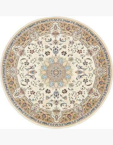 Blakemore · Floral medallion rug, ivory and beige