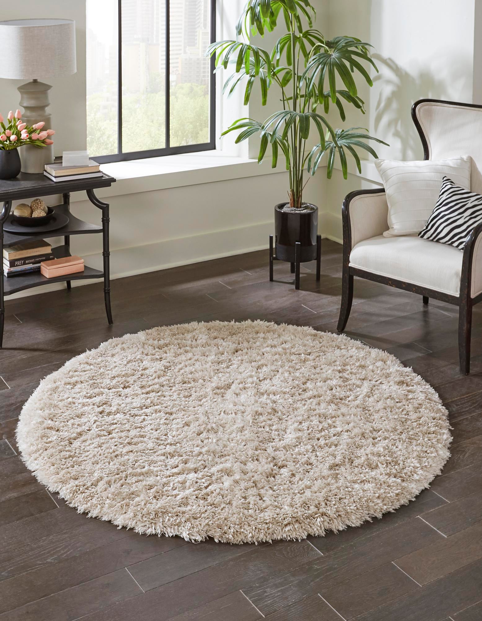 3' 3 x 3' 3 Marilyn Monroe&trade; Shag Round Rug