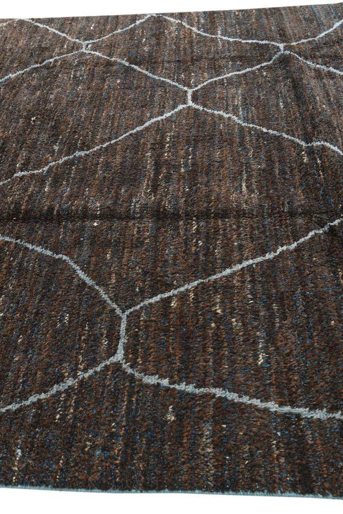 8' 8 x 12' 1 Hand Knotted Moroccan Wool Rug