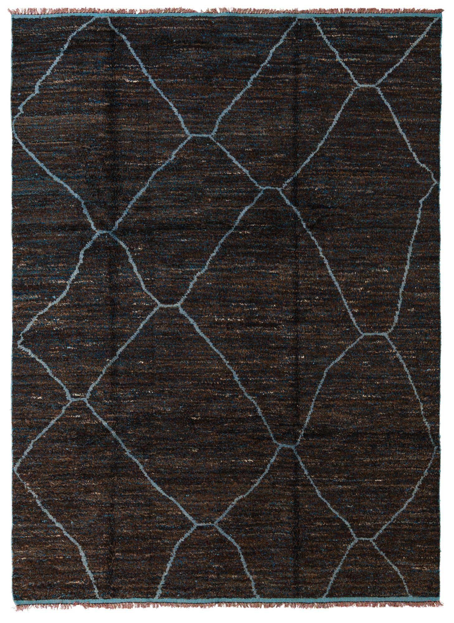 8' 8 x 12' 1 Hand Knotted Moroccan Wool Rug