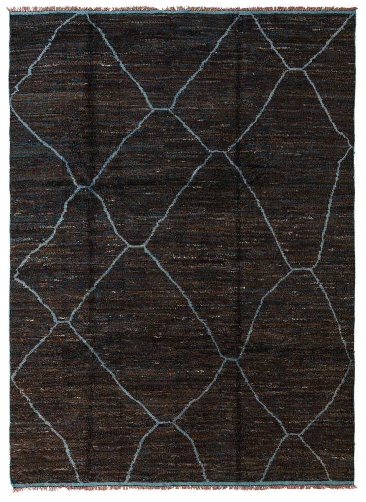 8' 8 x 12' 1 Hand Knotted Moroccan Wool Rug