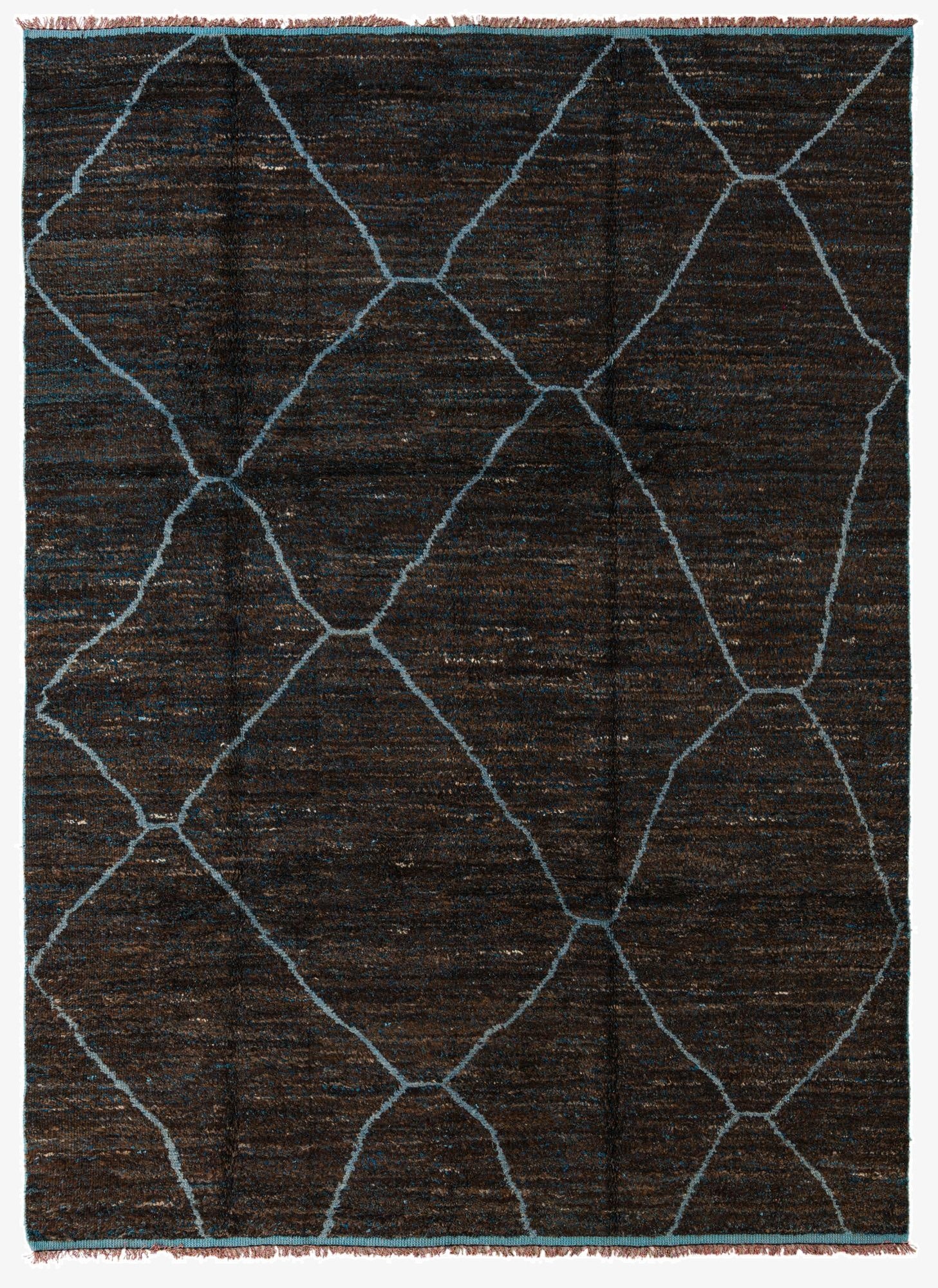 8' 8 x 12' 1  Hand Knotted Moroccan Wool Rug