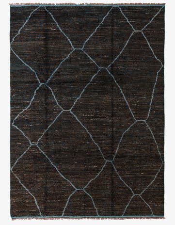 8' 8 x 12' 1 Hand Knotted Moroccan Wool Rug