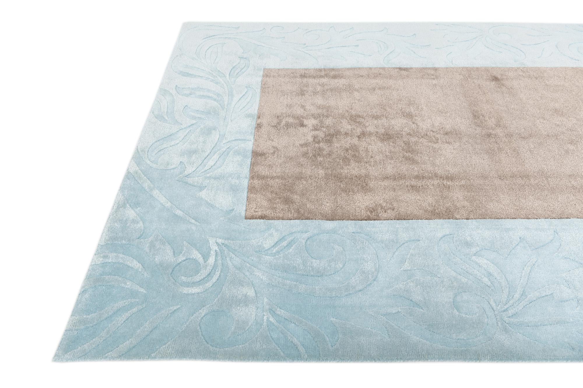 6' 9 x 9' 11 Hand Knotted Darya Wool Rug
