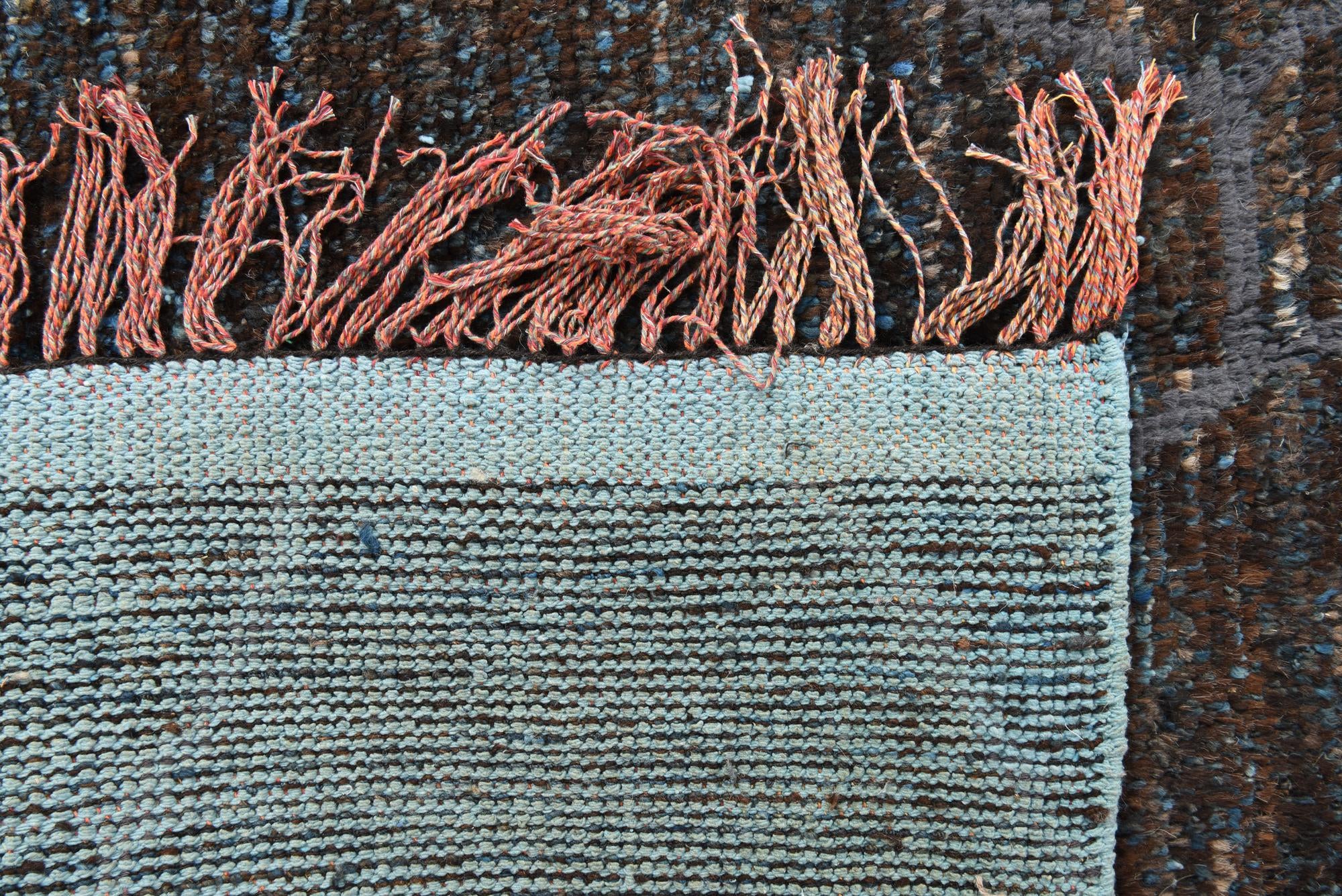 8' 11 x 12' 6 Hand Knotted Moroccan Wool Rug