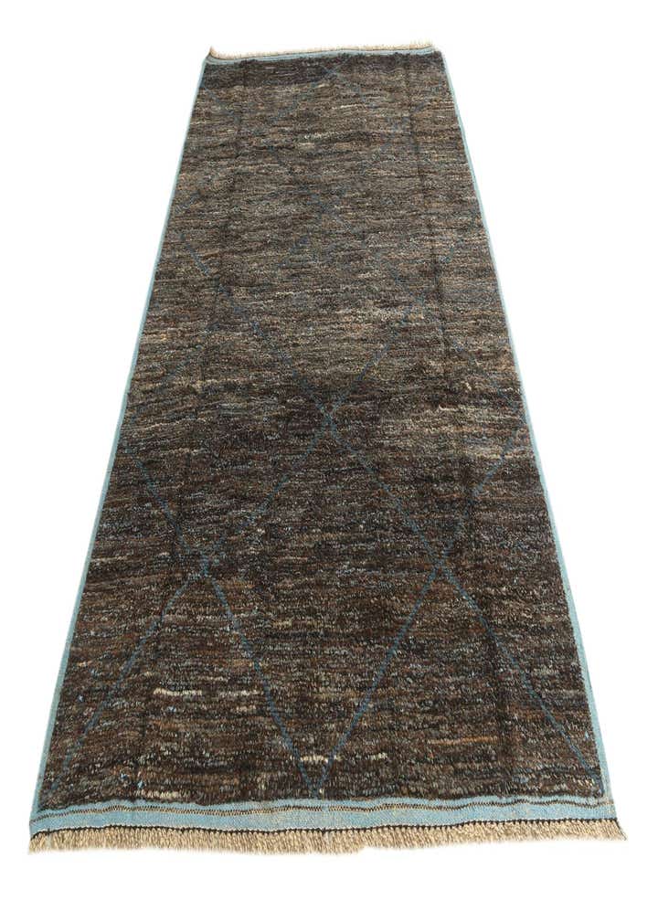 6' 2 x 9' 7 Hand Knotted Moroccan Wool Rug