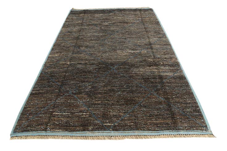 Detail image of 6' 2 x 9' 7 Hand Knotted Moroccan Wool Rug