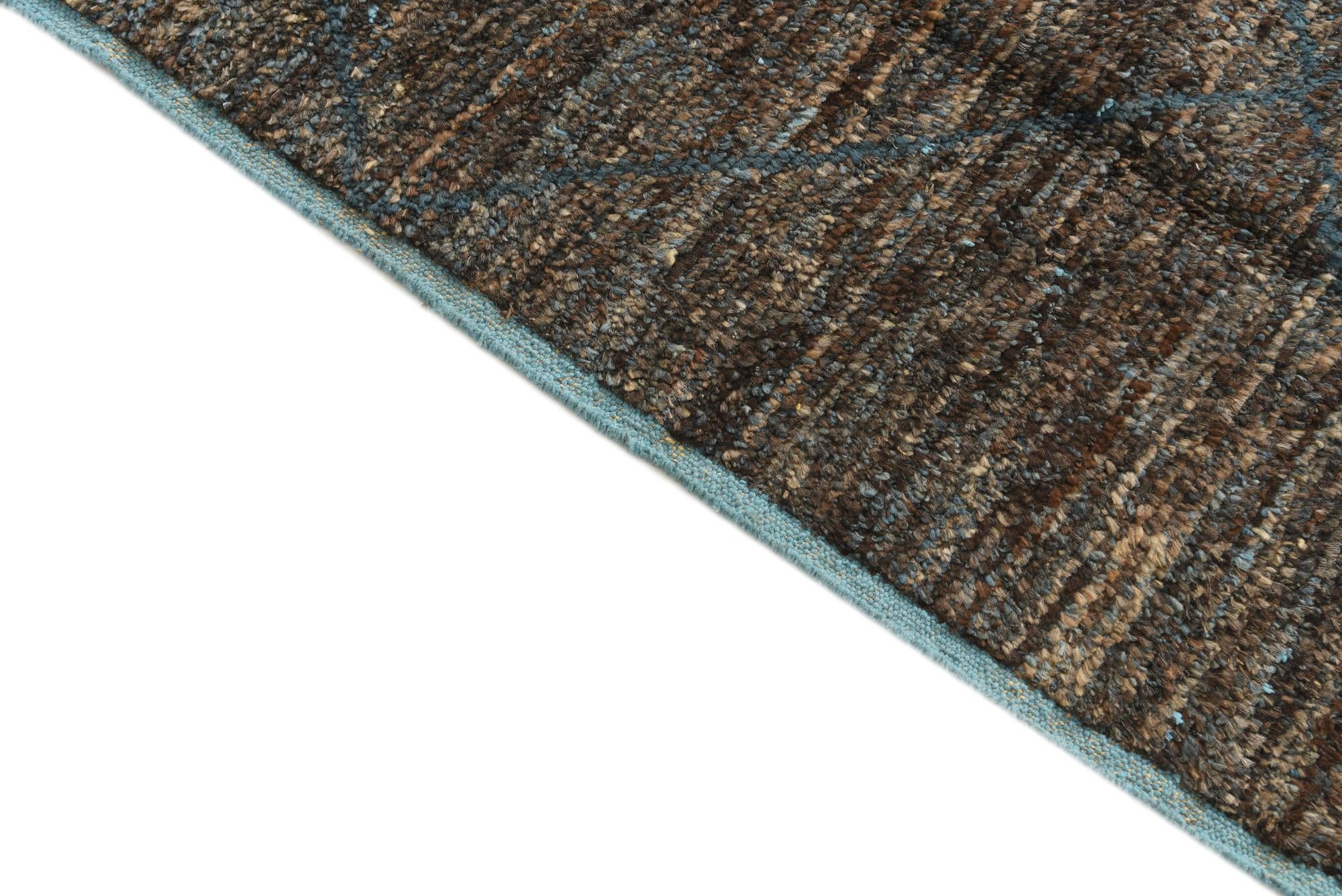 6' 2 x 9' 7 Hand Knotted Moroccan Wool Rug